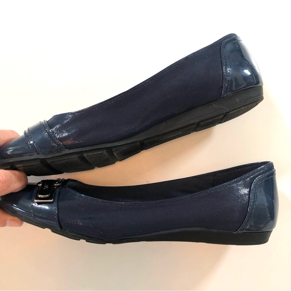 Anne Klein Able Ballet Flats Navy Blue, AK Sport Acacia Women’s 7.5 Comfortable - Picture 6 of 17